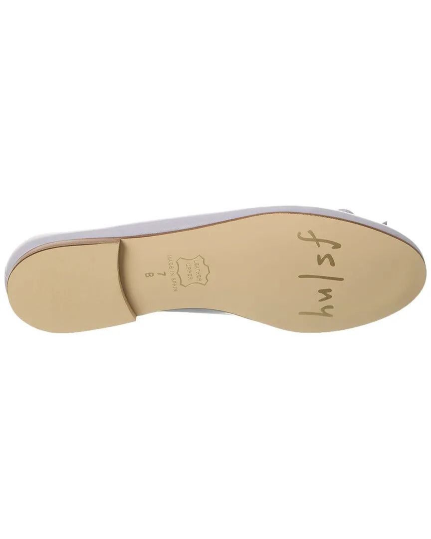 French Sole Emerald Leather Flat