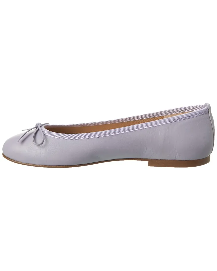 French Sole Emerald Leather Flat