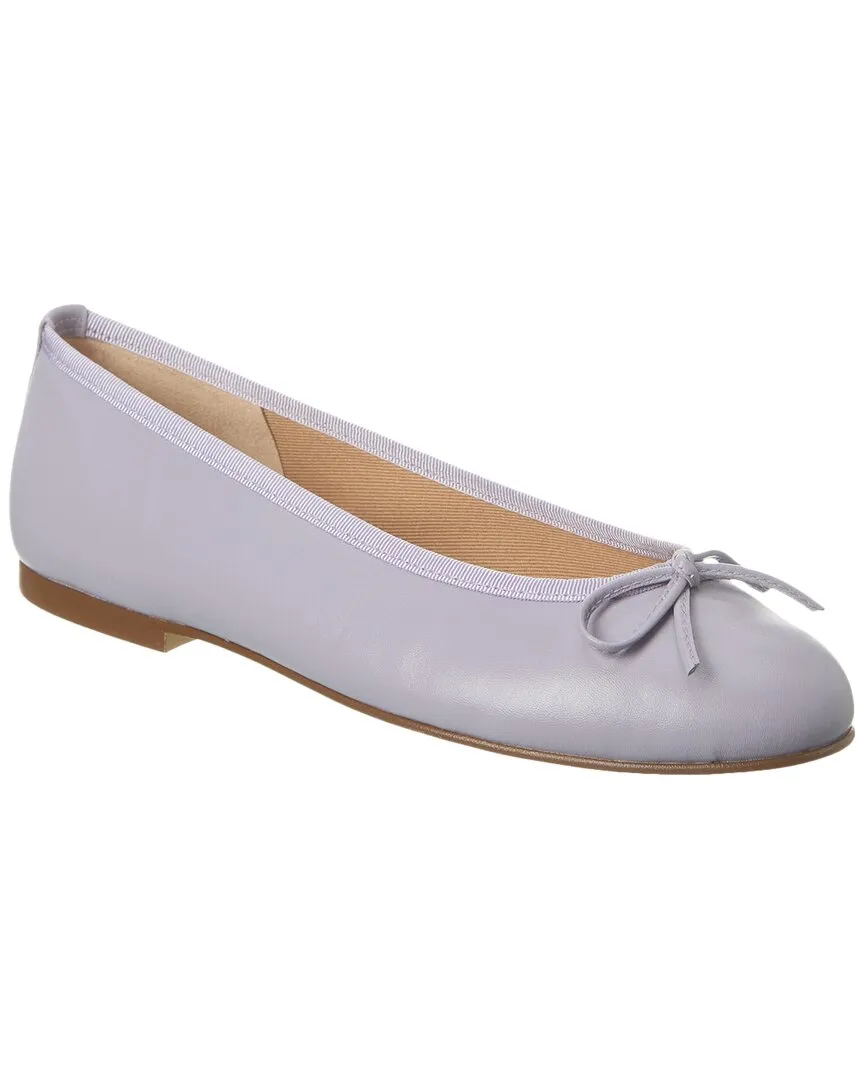 French Sole Emerald Leather Flat