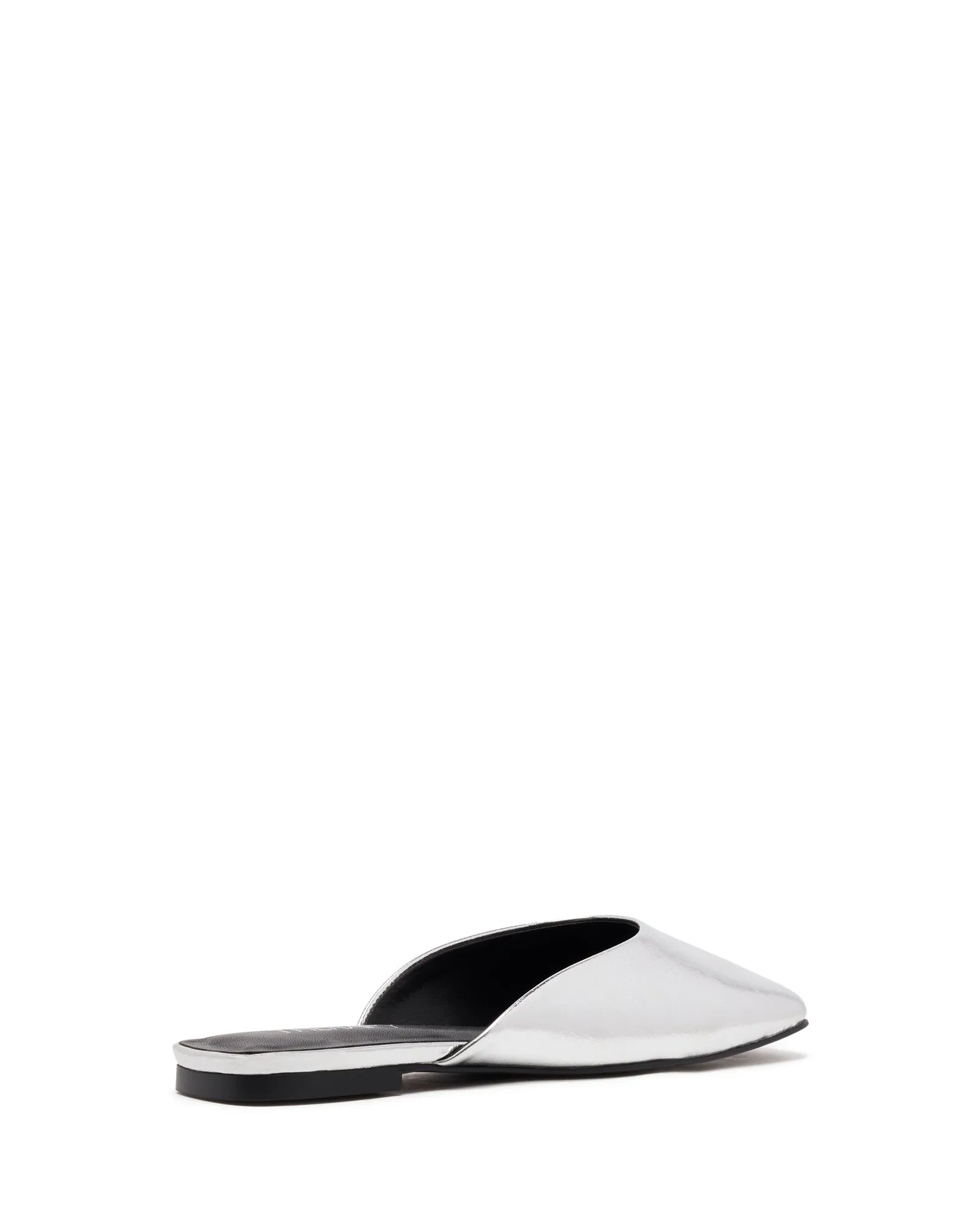 Gabbi Ballet Flat Silver Crinkle Metallic