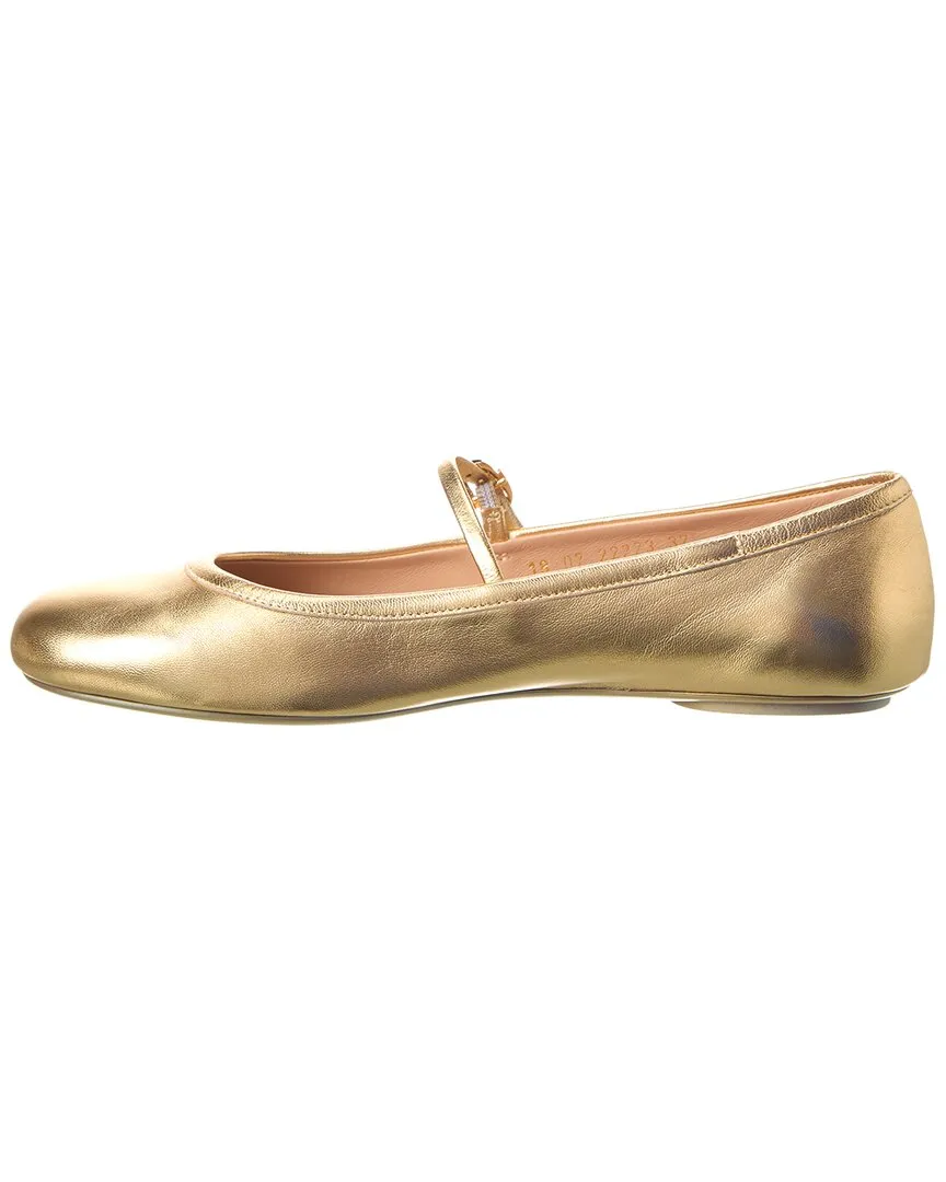 Gianvito Rossi Carla Leather Flat