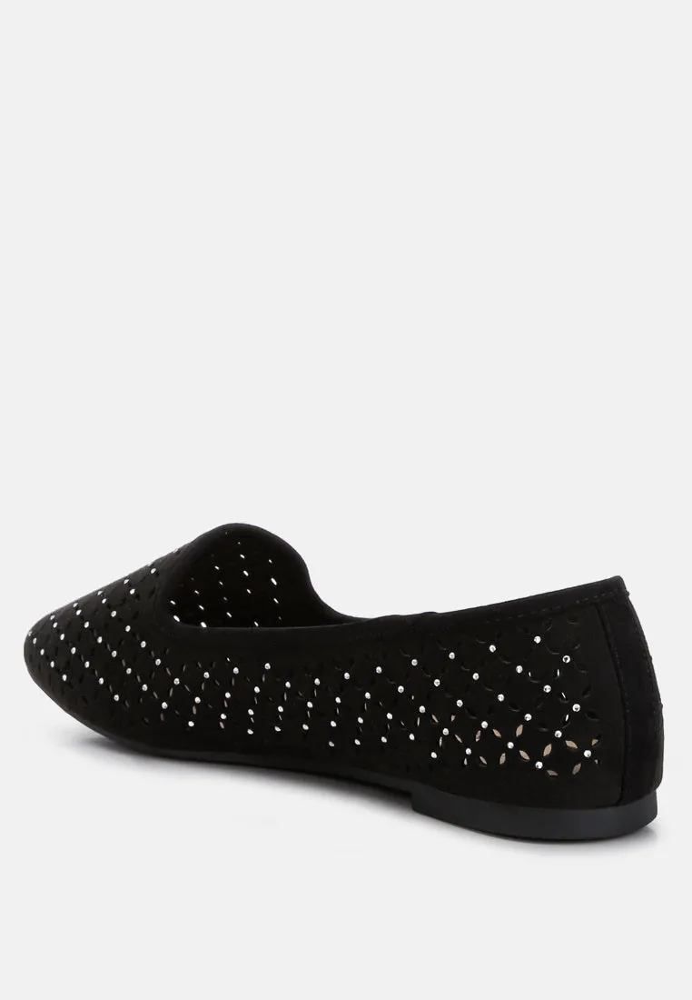 gordon perforated ballerinas