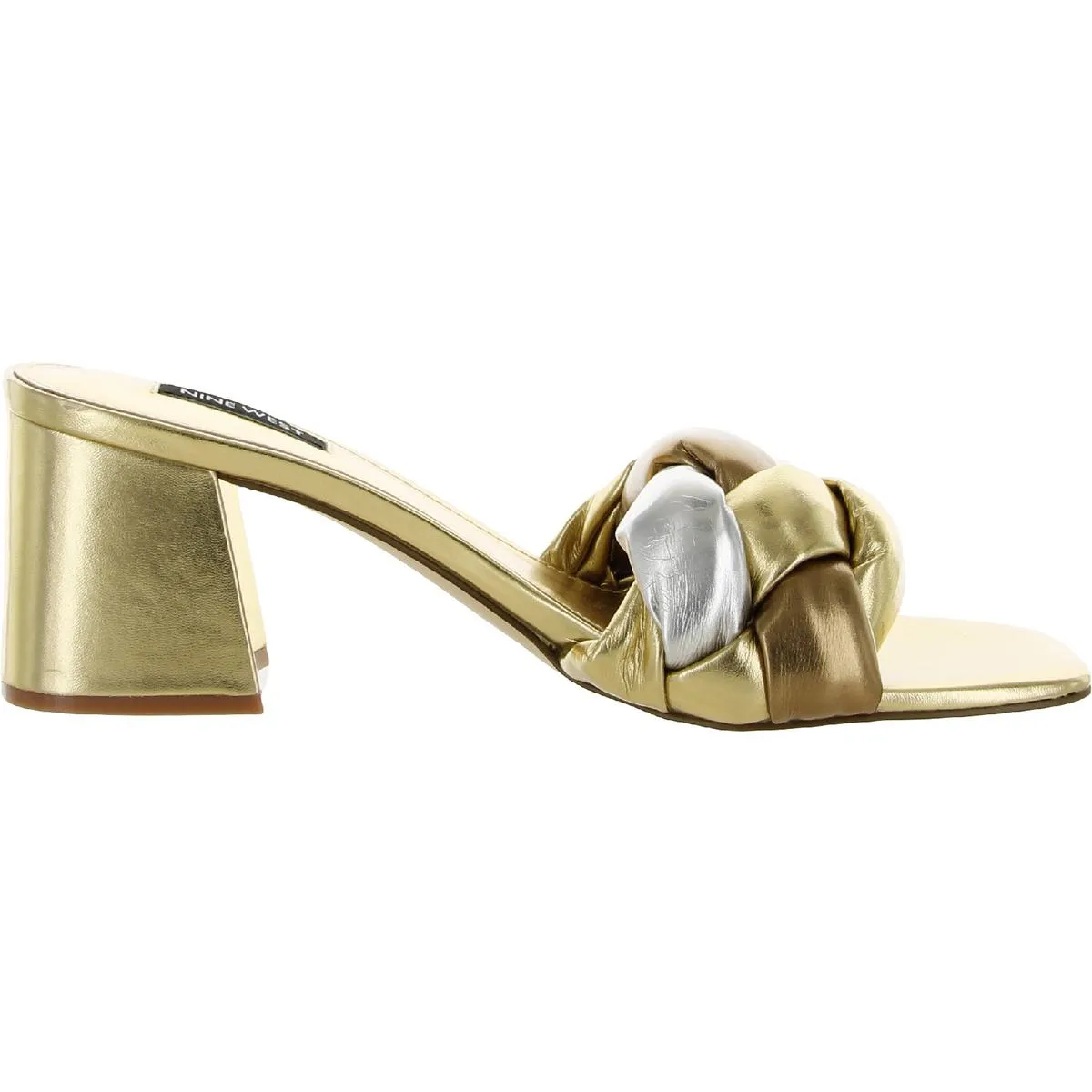 Got It Womens Woven Square Toe Heels