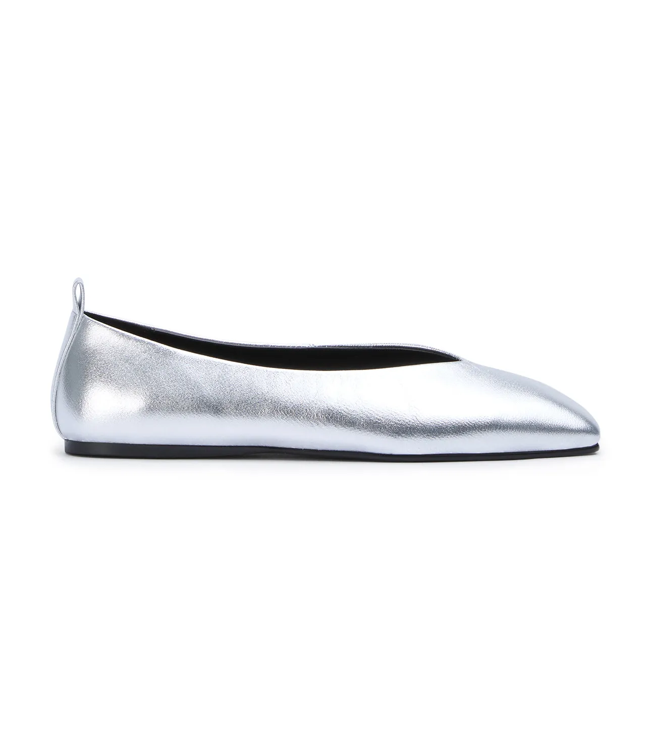Hazel Silver Nappa Metallic