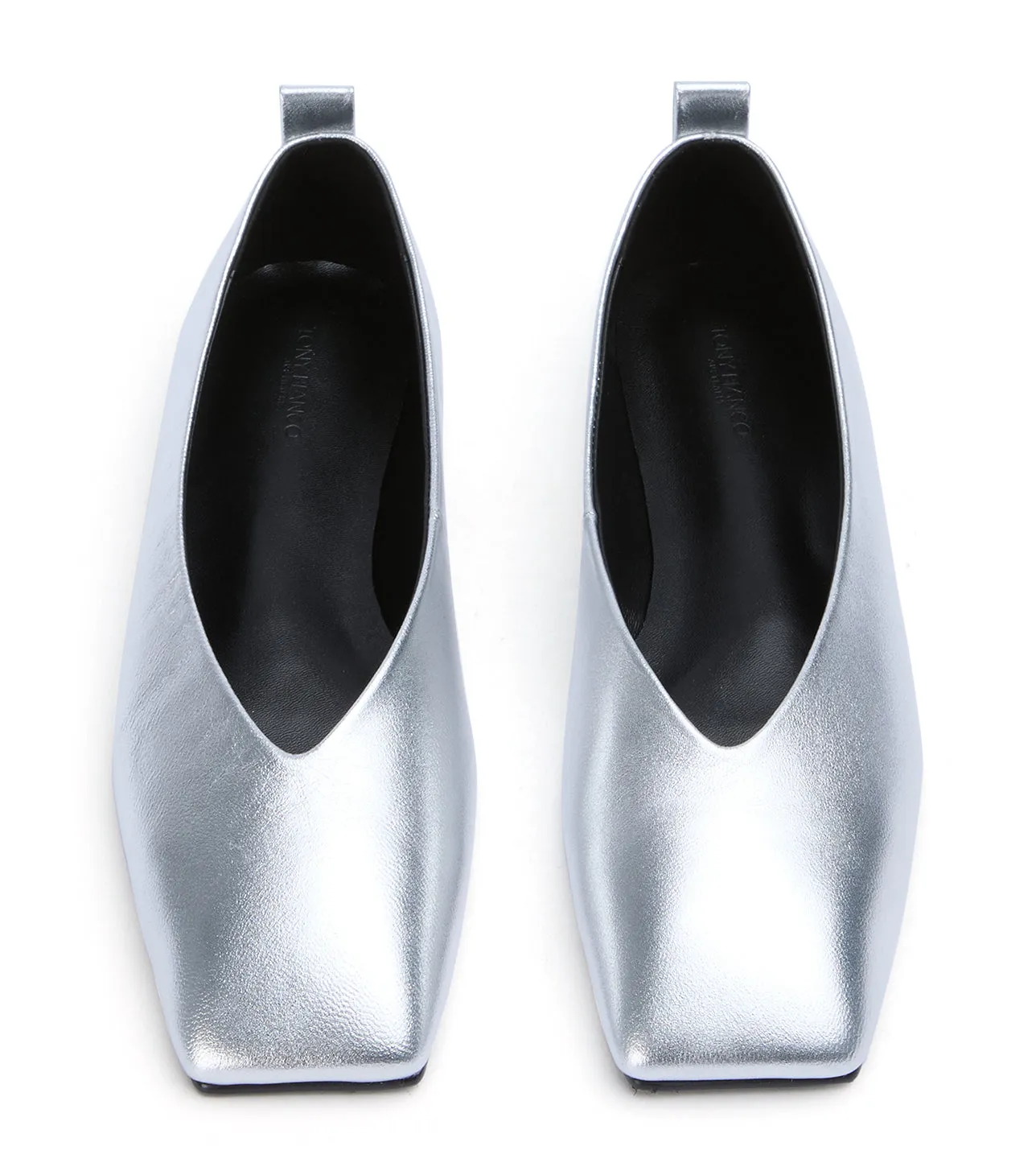Hazel Silver Nappa Metallic
