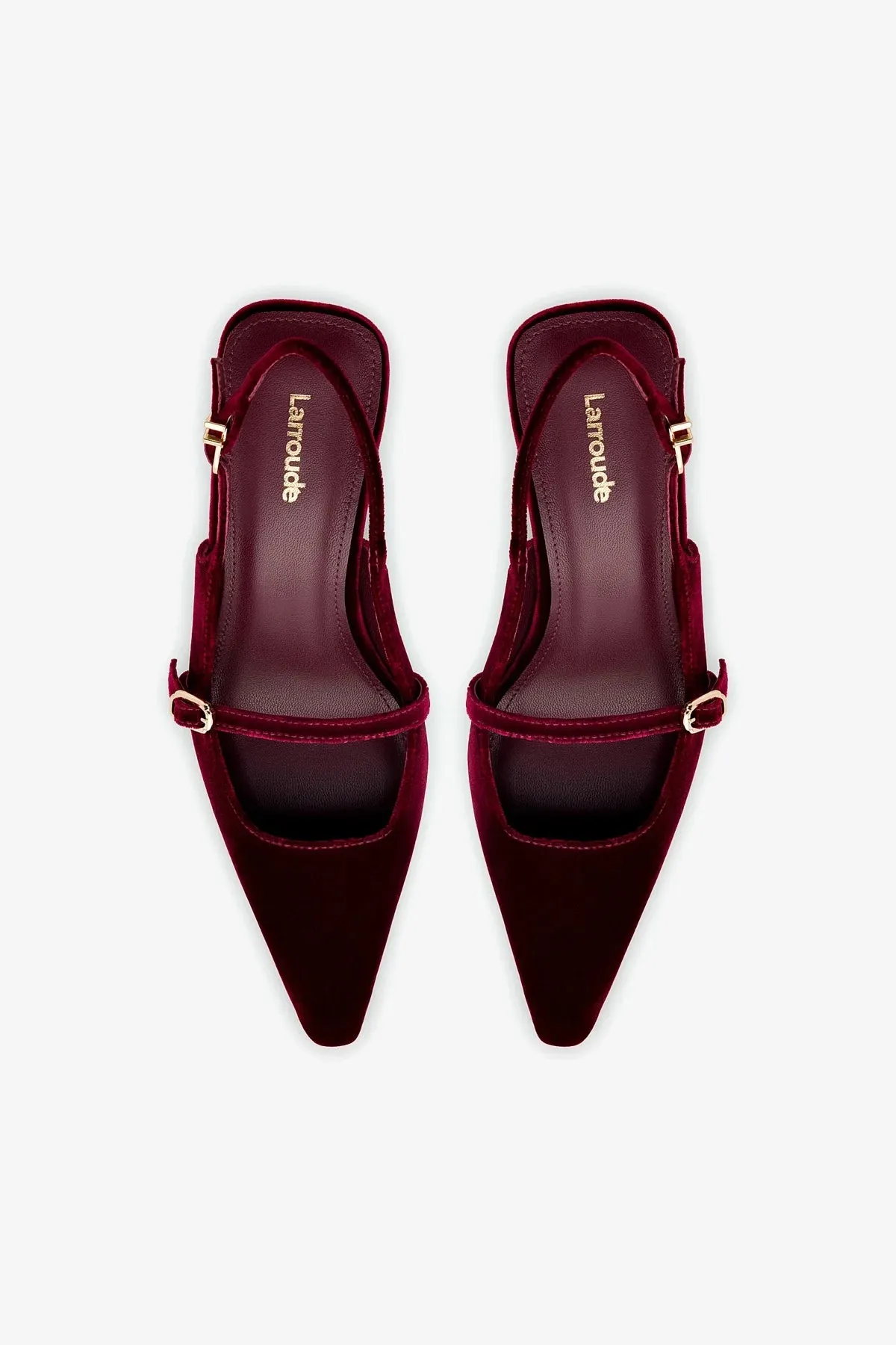 Ines Pump In Wine Velvet