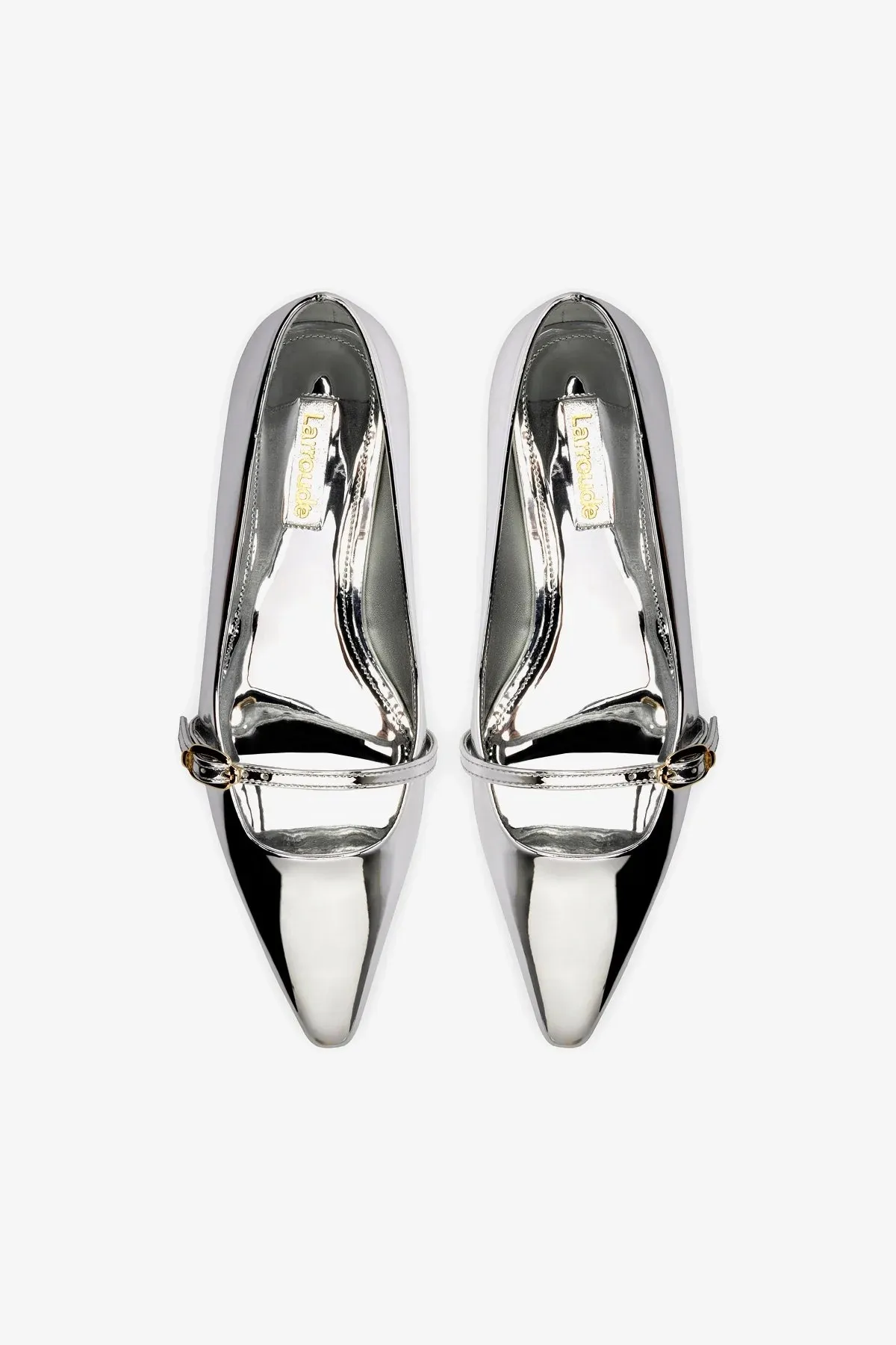 Irene Flat In Silver Specchio