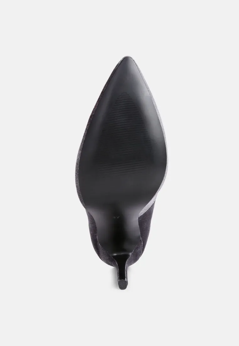janessa velvet stiletto heel pumps