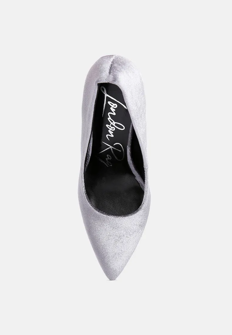 janessa velvet stiletto heel pumps