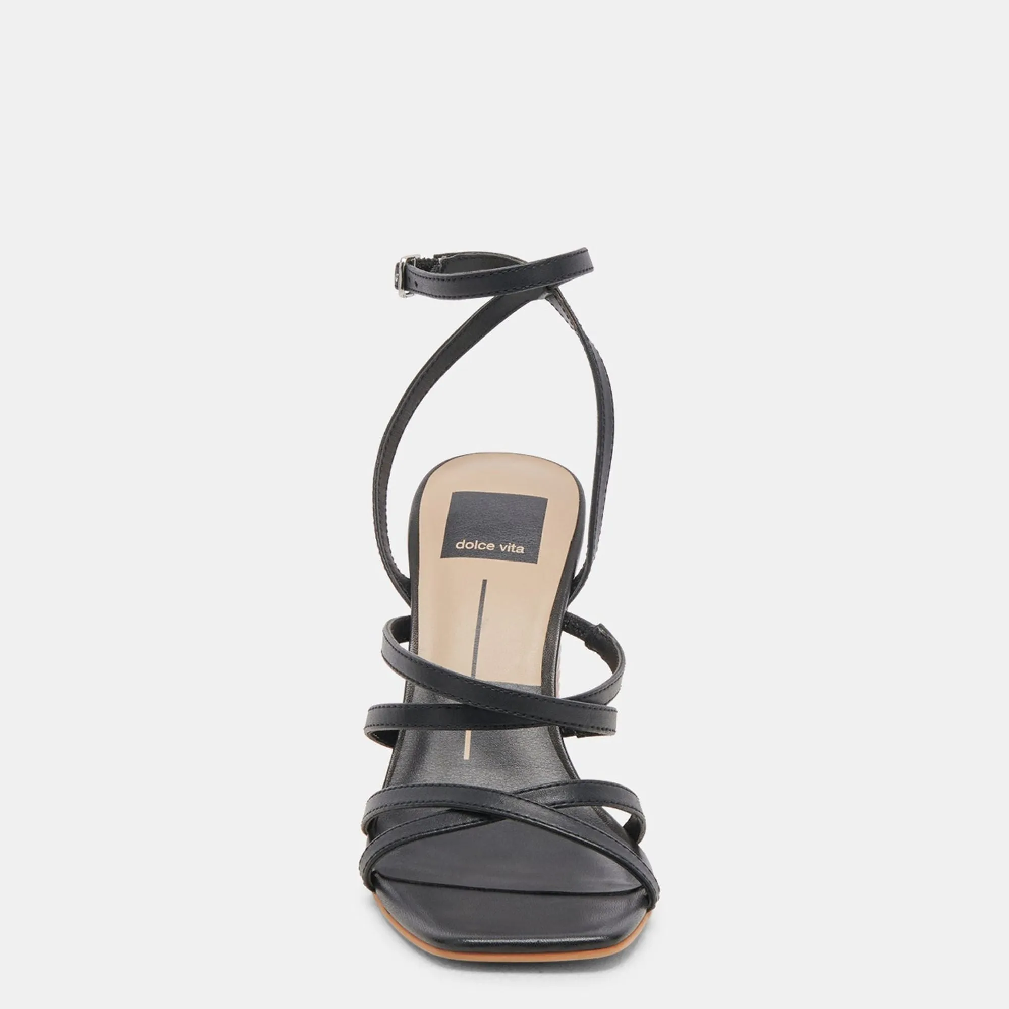 JENKO HEELS BLACK LEATHER