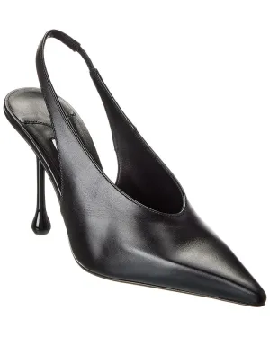 Jimmy Choo Isa 95 Leather Slingback Pump