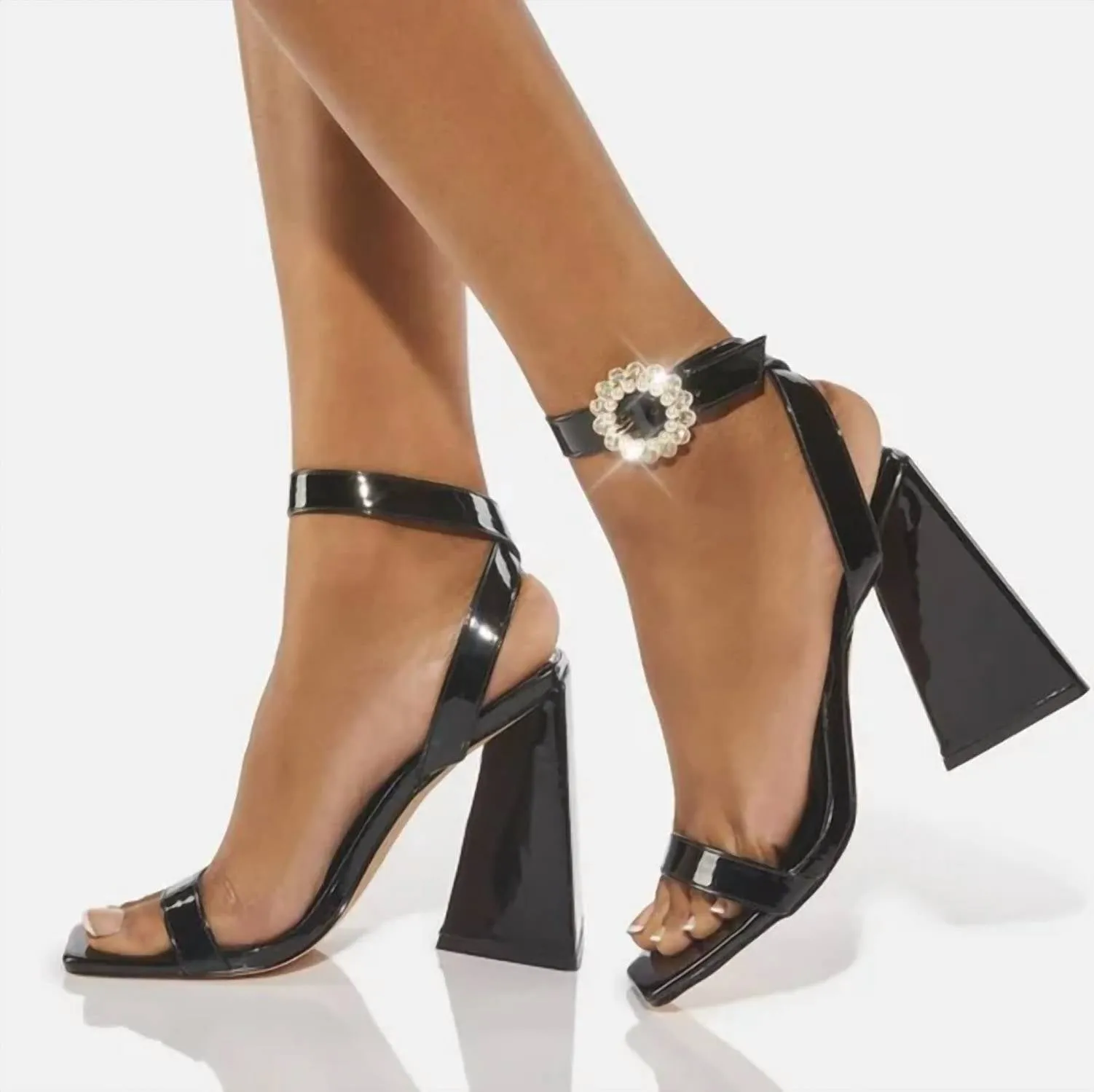 Journey Jewel Heels In Black