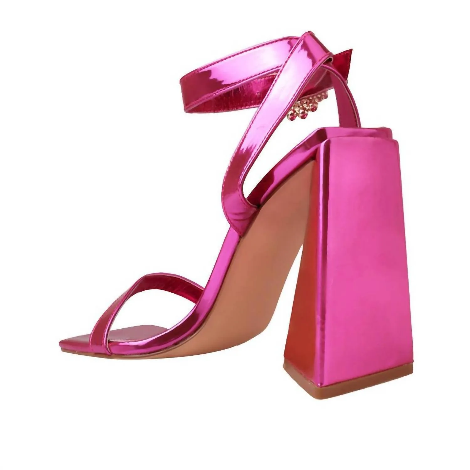 Journey Jewel Heels In Fuchsia