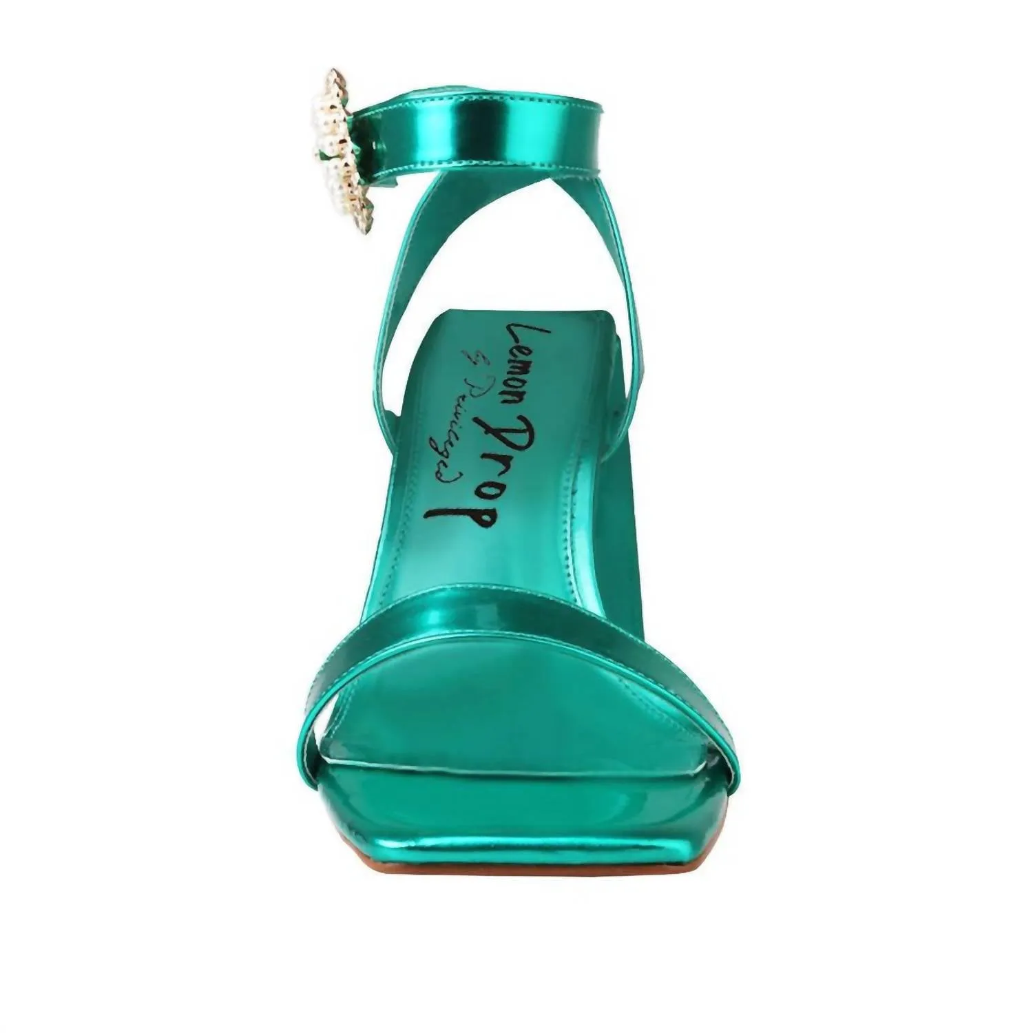 Journey Jewel Heels In Green