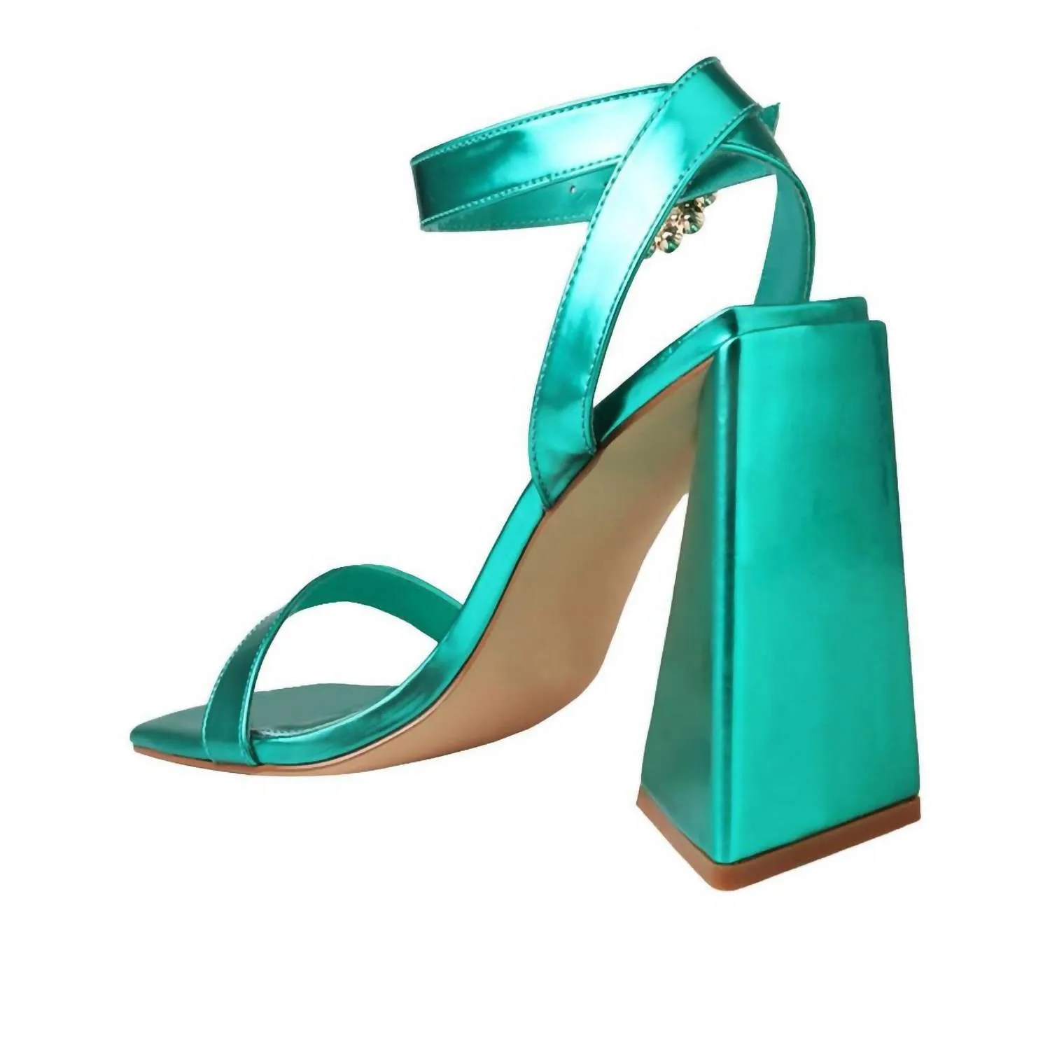 Journey Jewel Heels In Green