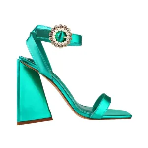 Journey Jewel Heels In Green