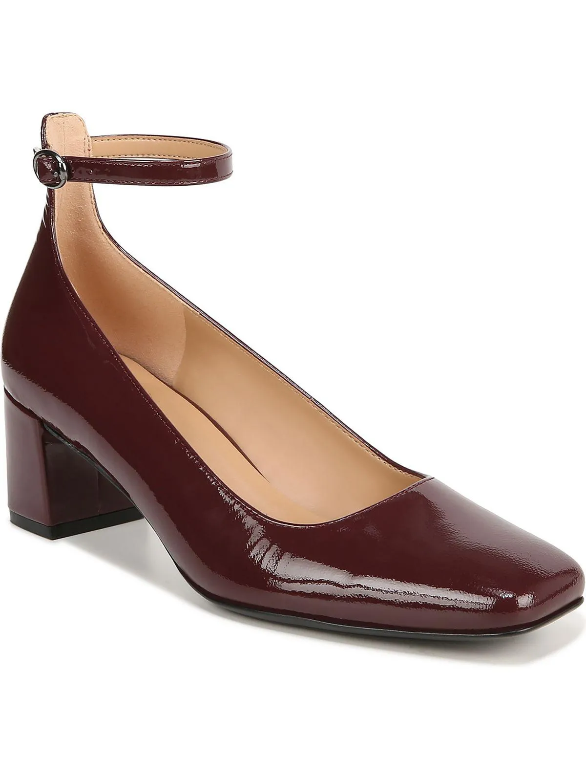 Karina Ankle Womens Leather Ankle Strap Pumps