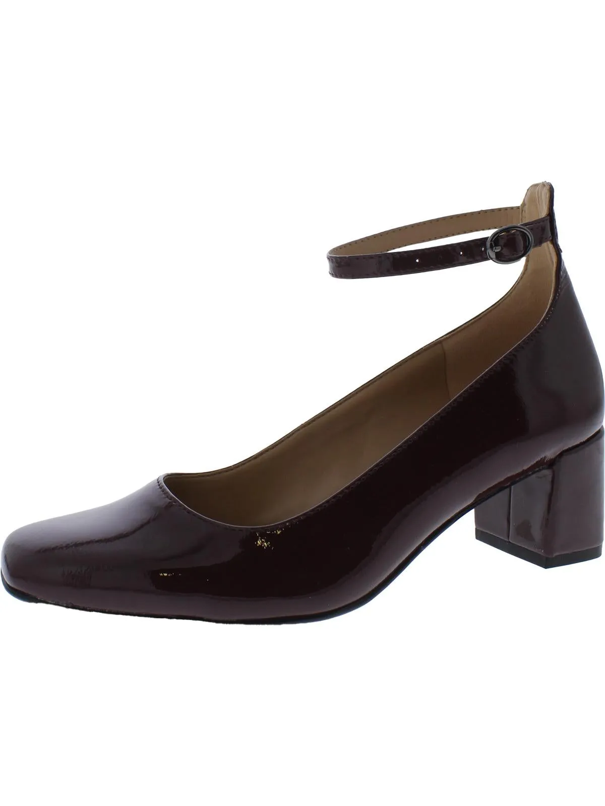 Karina Ankle Womens Leather Ankle Strap Pumps