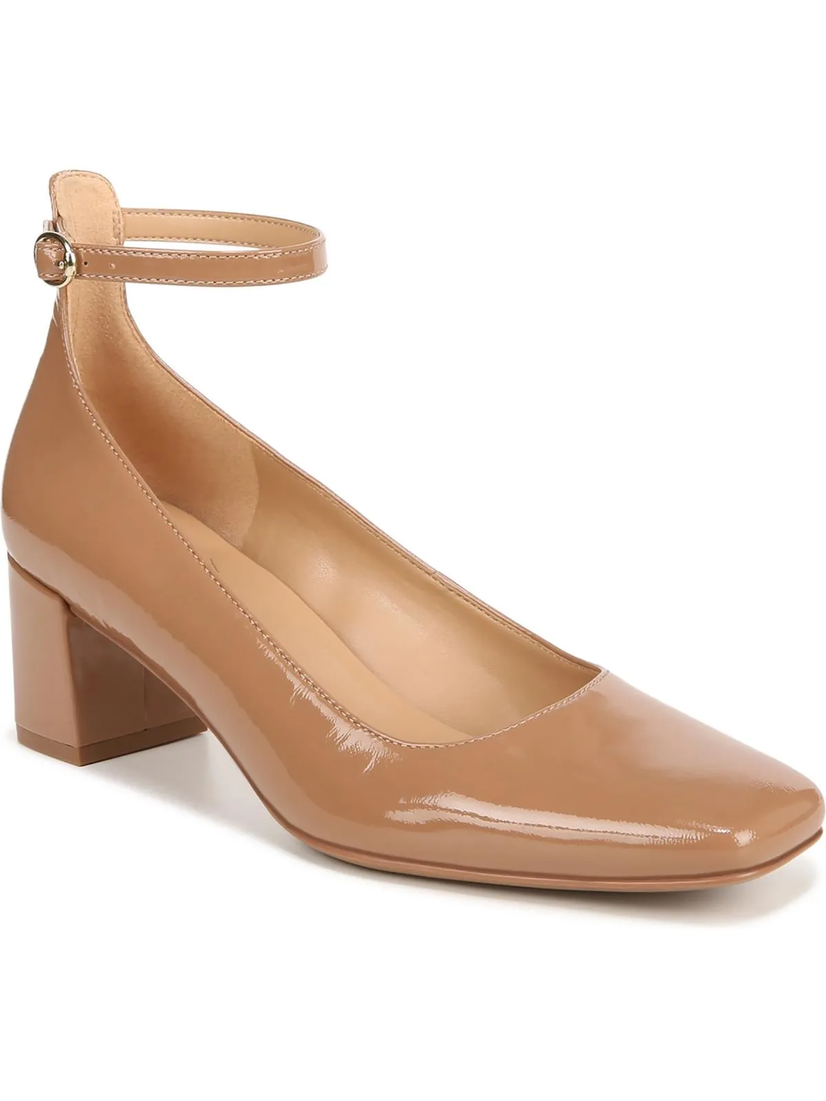 Karina Ankle Womens Leather Ankle Strap Pumps