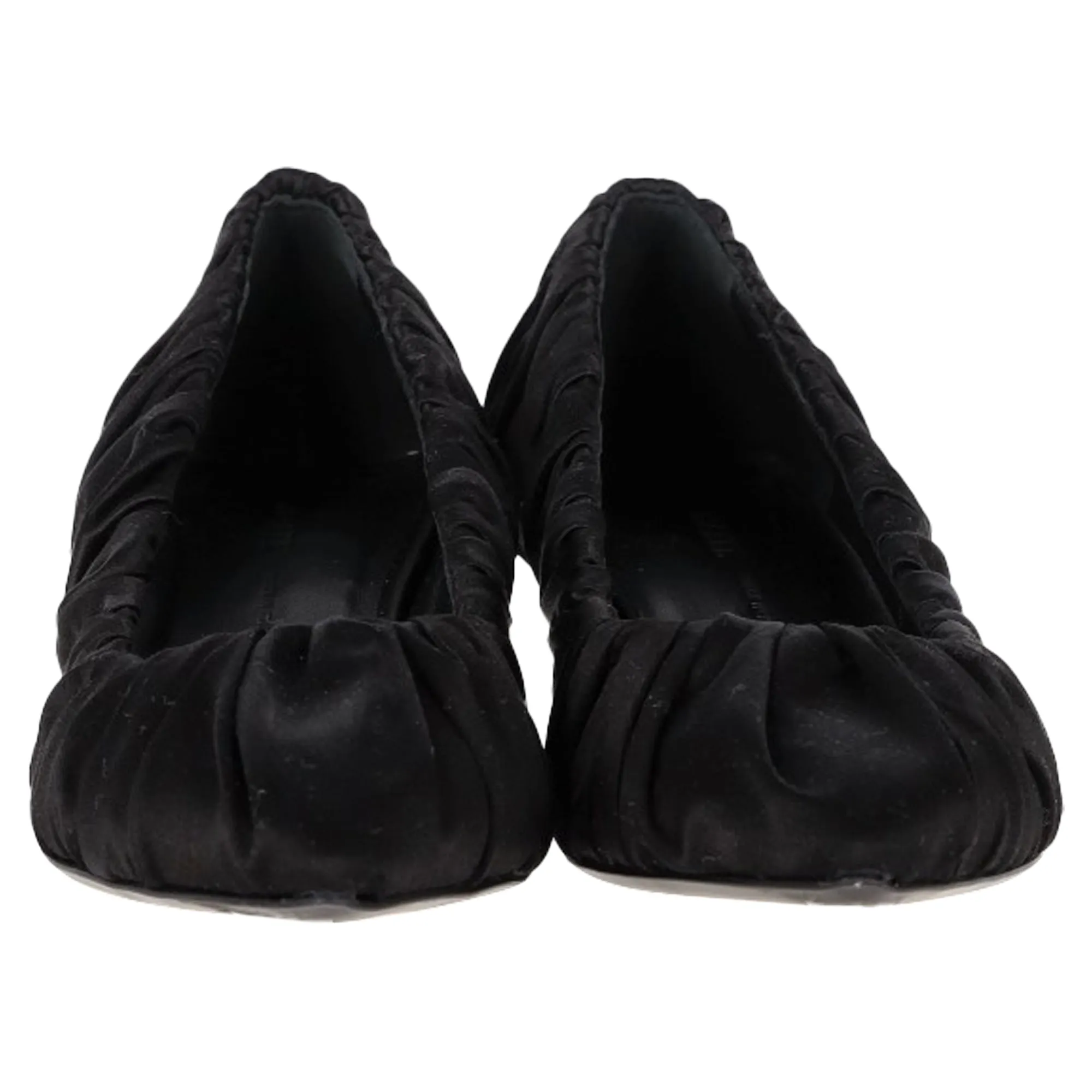 Khaite Palmero Ruched Kitten-Heel Pumps in Black Silk
