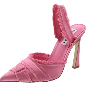 Larysa Womens Adjustable Satin Slingback Heels