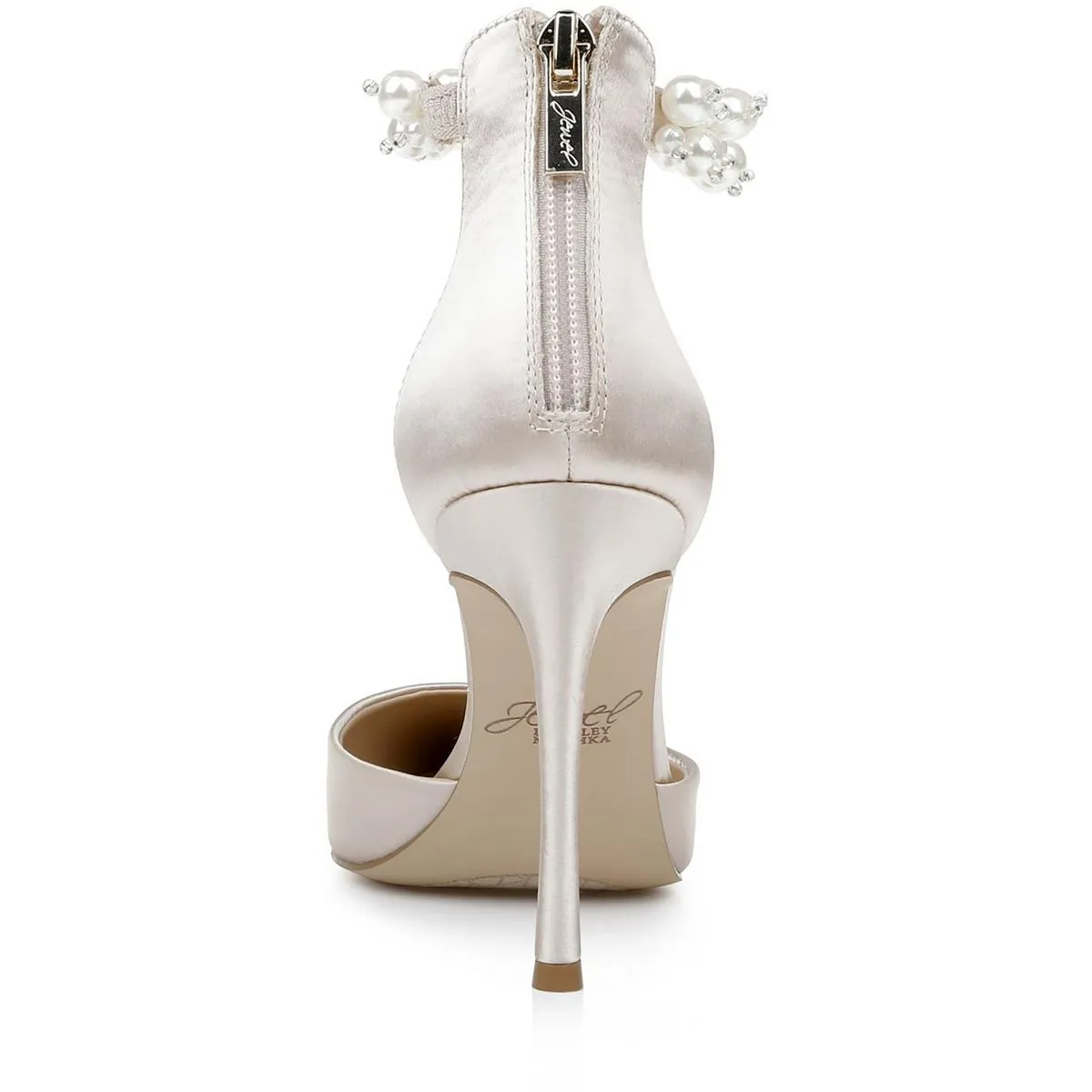 Layne Womens Pearls Ankle Strap Pumps