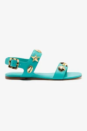 Madison Flat In Caribbean Leather