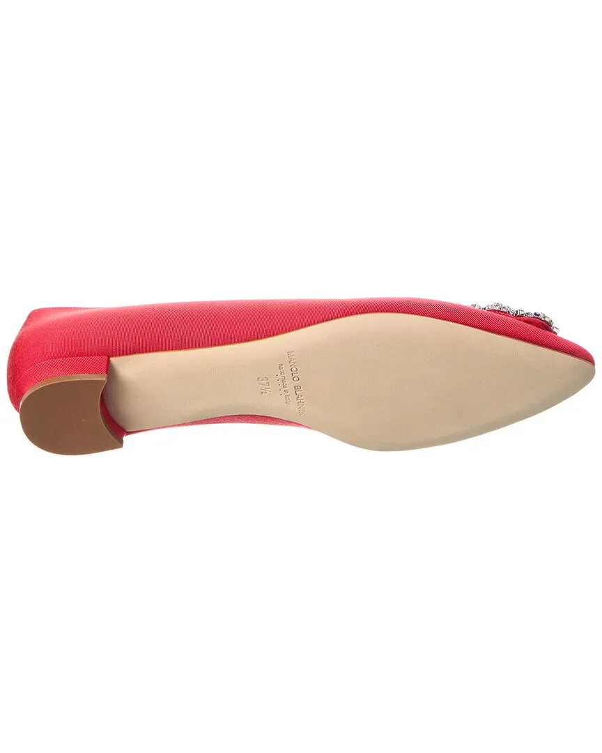 Manolo Blahnik Hangisi Grosgrain Flat