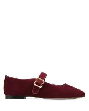 Masa Burgundy Suede
