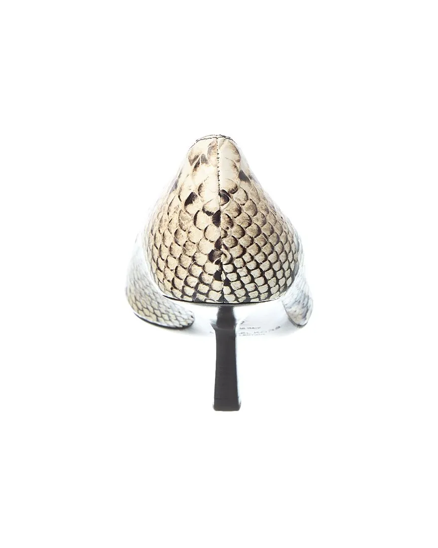 Michael Kors Frankie Runway Python-Embossed Leather Pump