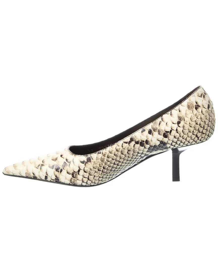 Michael Kors Frankie Runway Python-Embossed Leather Pump