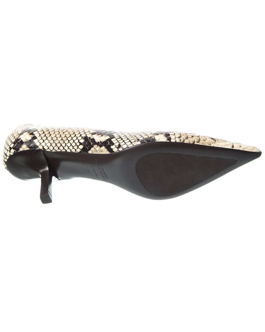 Michael Kors Frankie Runway Python-Embossed Leather Pump