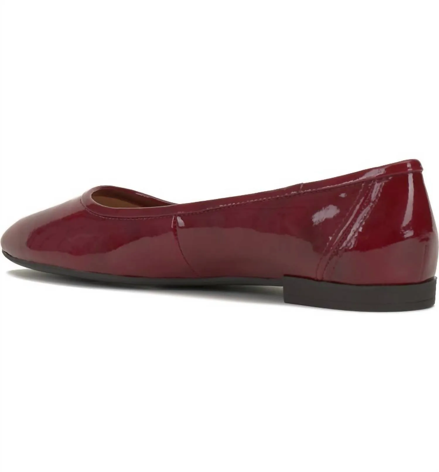Minndy Ballet Flat In Red Currant