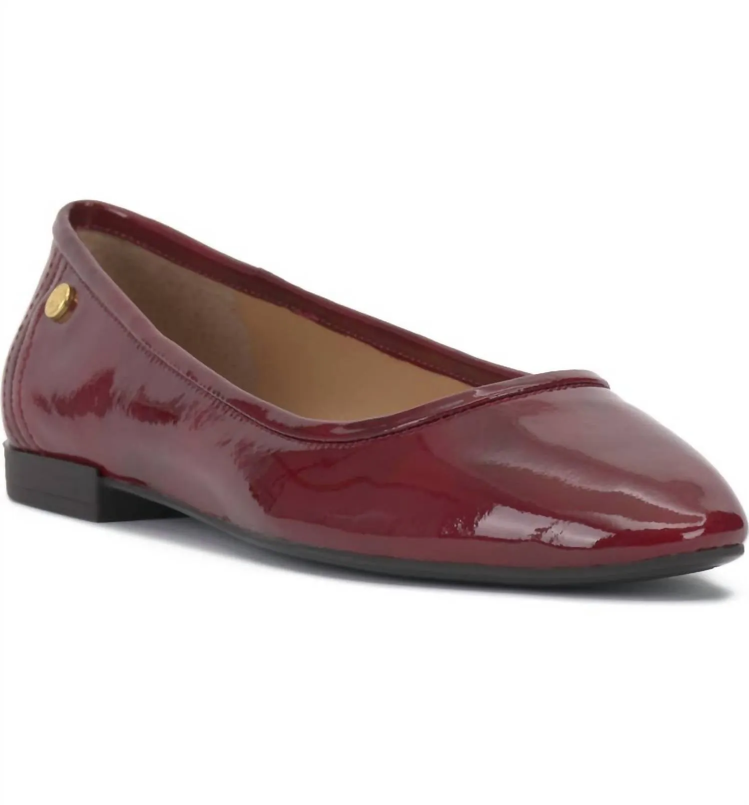 Minndy Ballet Flat In Red Currant