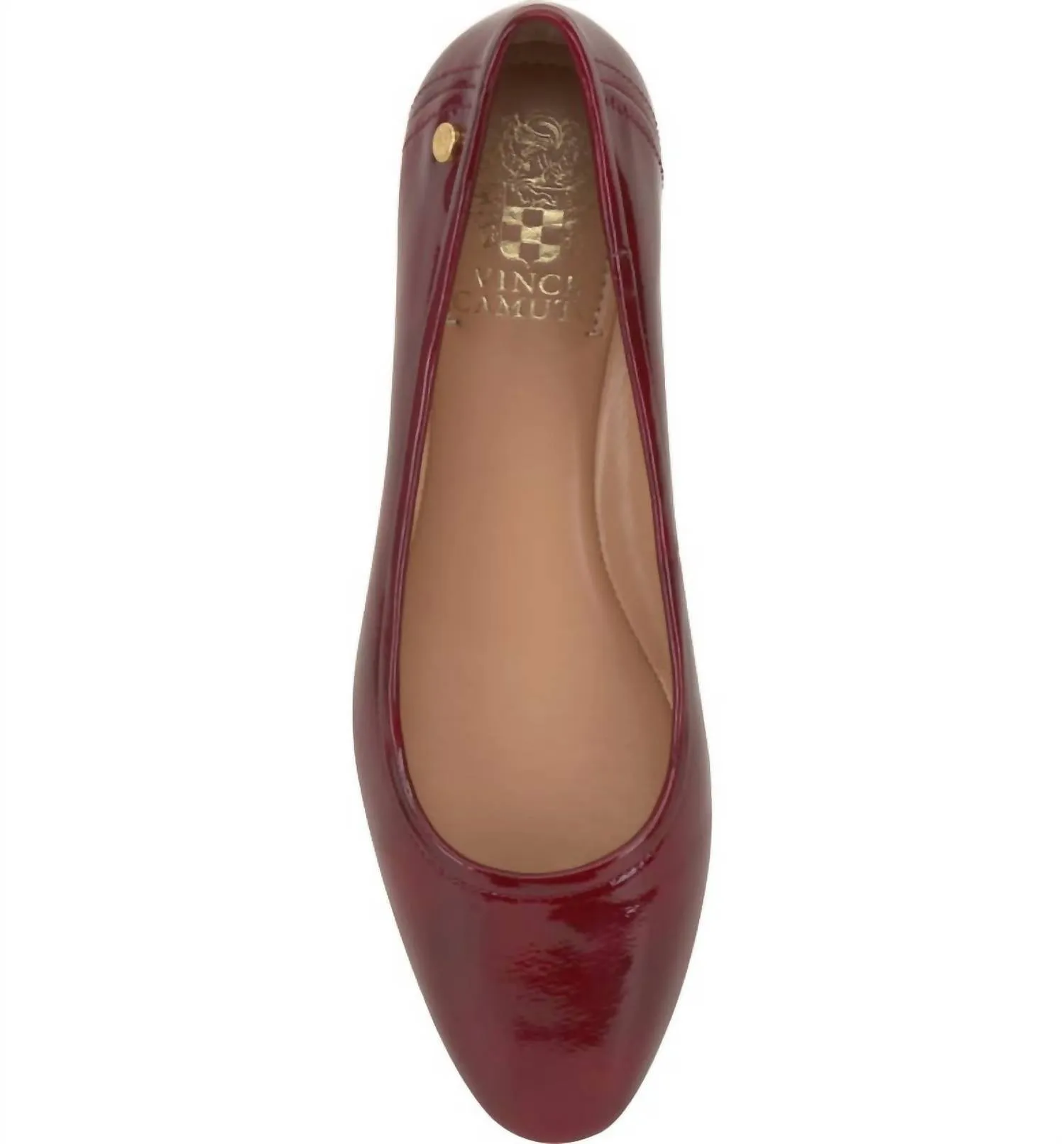 Minndy Ballet Flat In Red Currant