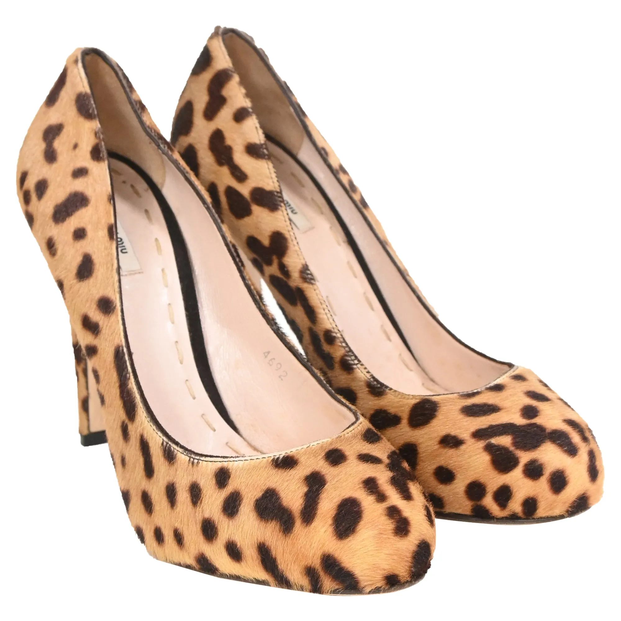 Miu Miu Pumps in Animal Print Pony Hair