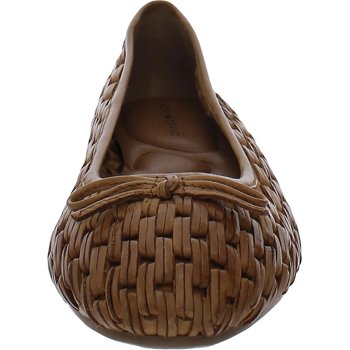 MOGENI Womens Leather Ballet Flats
