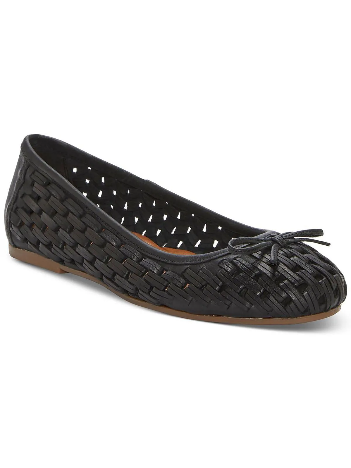 MOGENI Womens Leather Ballet Flats