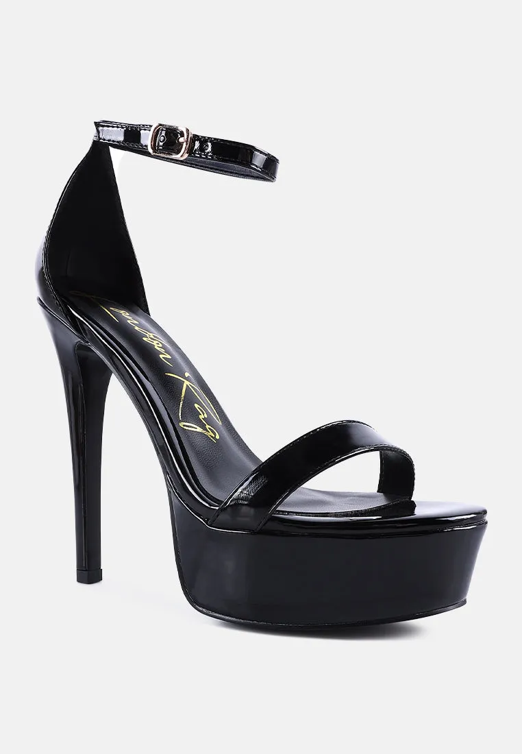 my mains high platform stiletto sandals