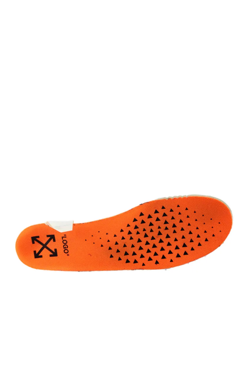 Nike x Off White Womens Lace Up Knit Foam Running Sneakers Orange White
