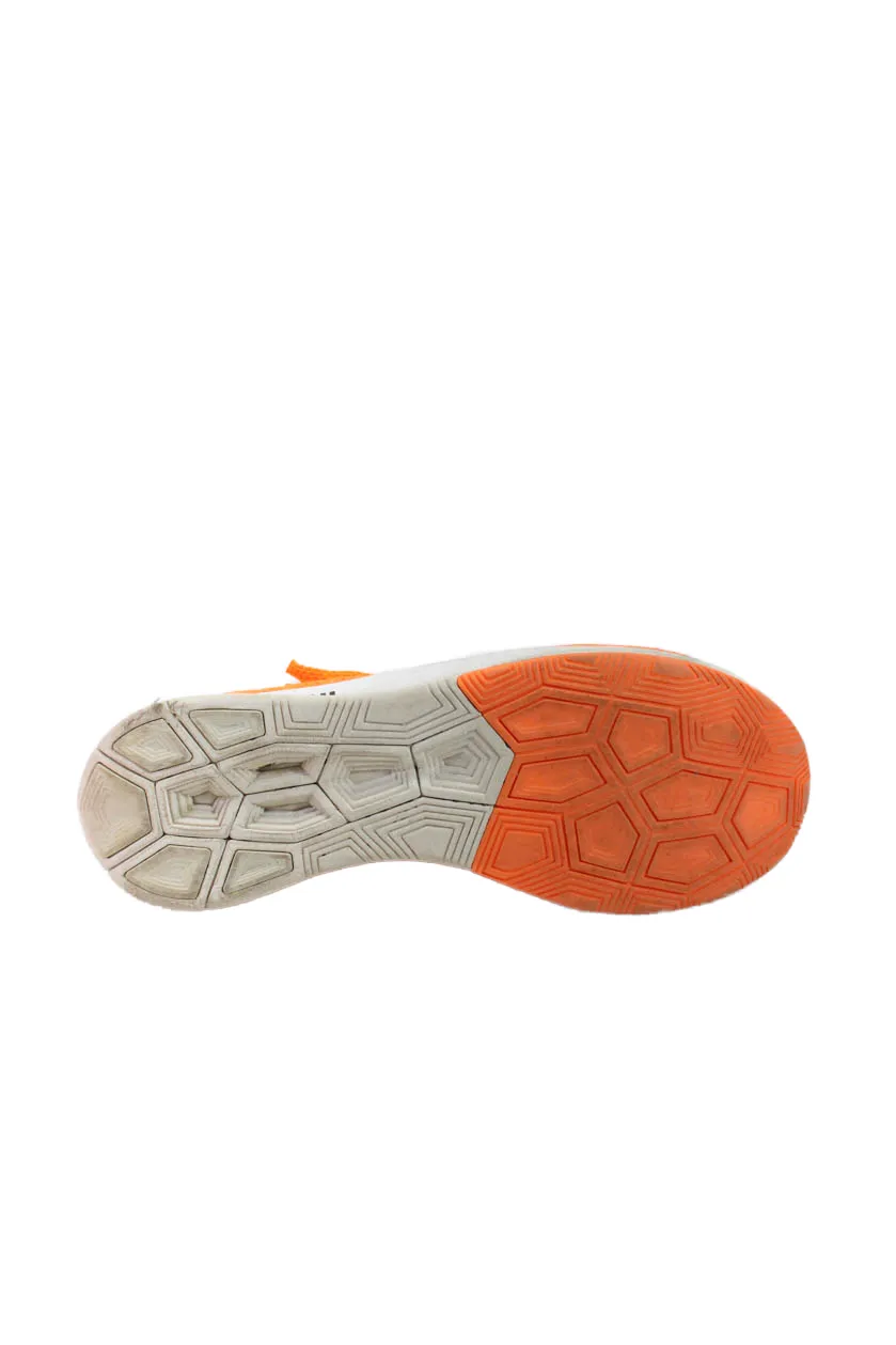 Nike x Off White Womens Lace Up Knit Foam Running Sneakers Orange White