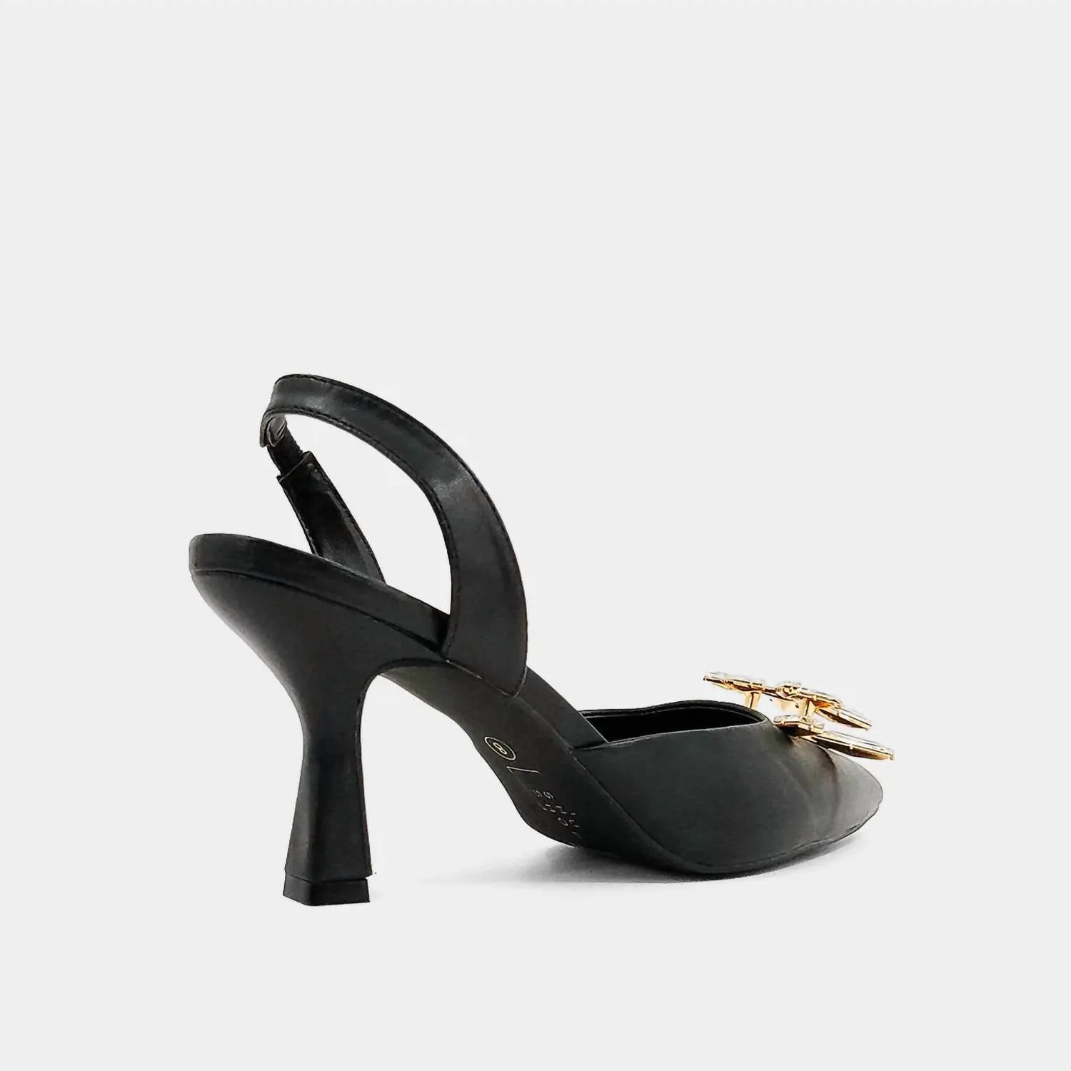 Noor Brooch Heels In Black