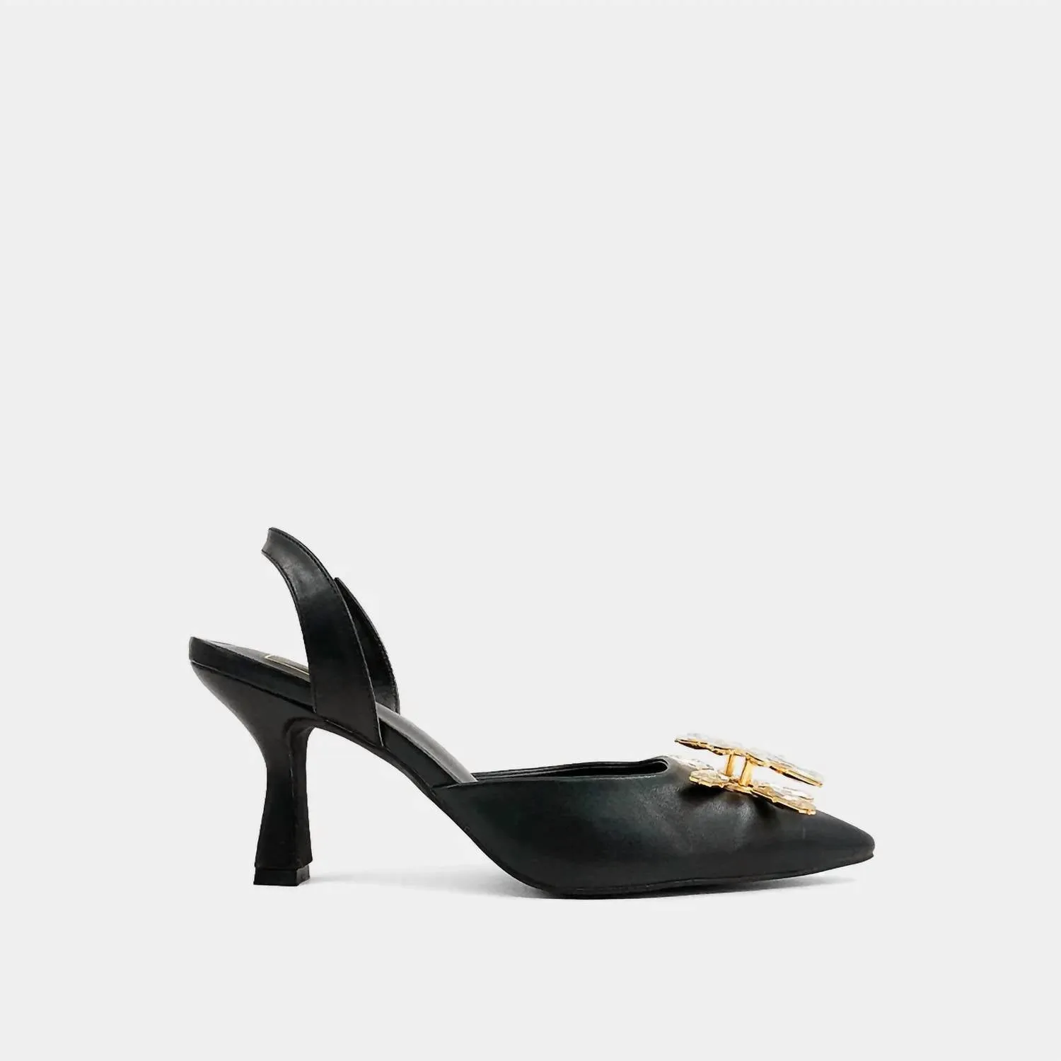 Noor Brooch Heels In Black
