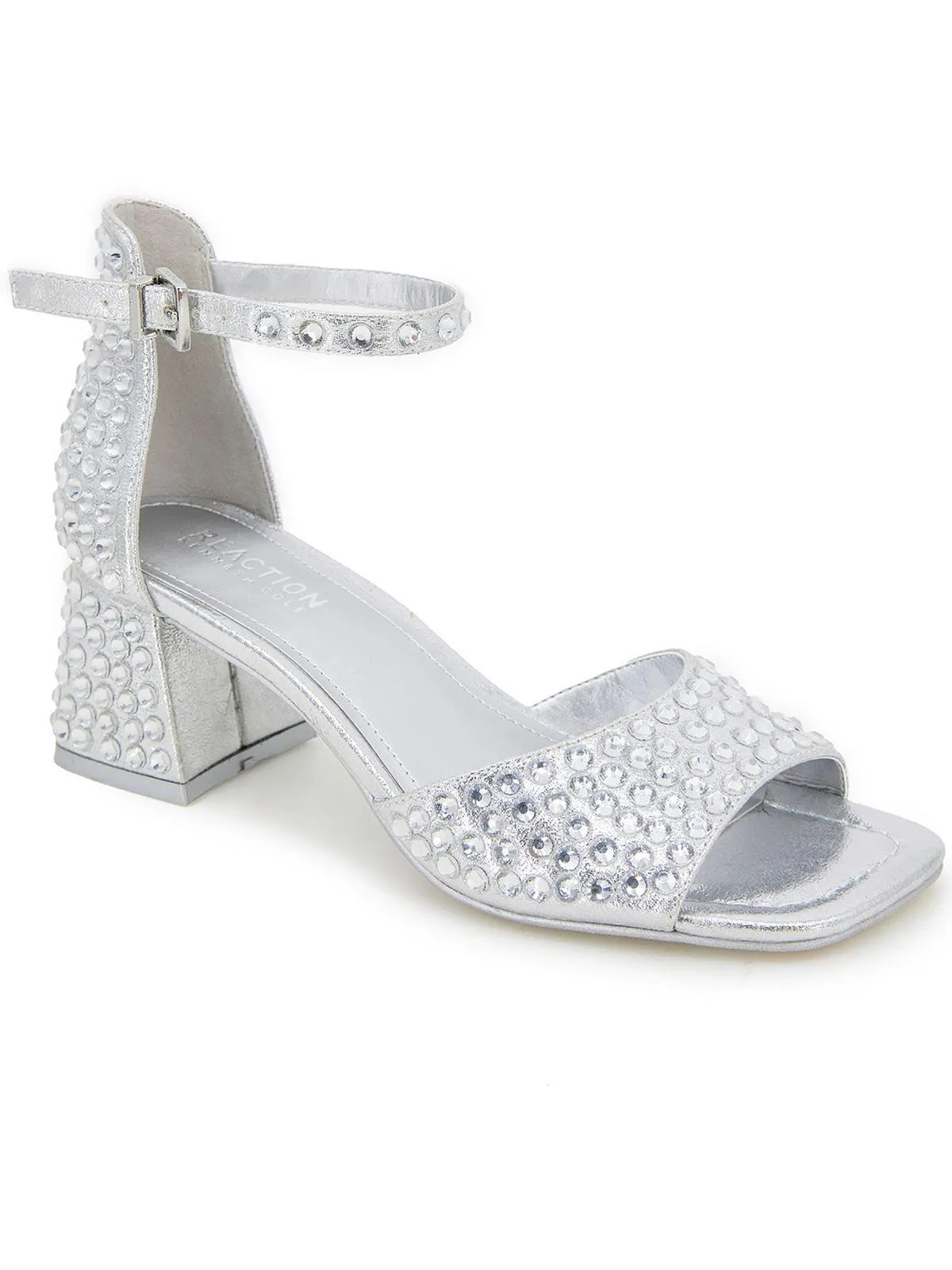 Nori Womens Ankle Strap Block Heel Pumps