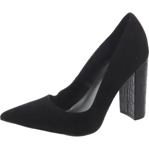 Paulee 2 Womens Faux Suede Pointed Toe Pumps