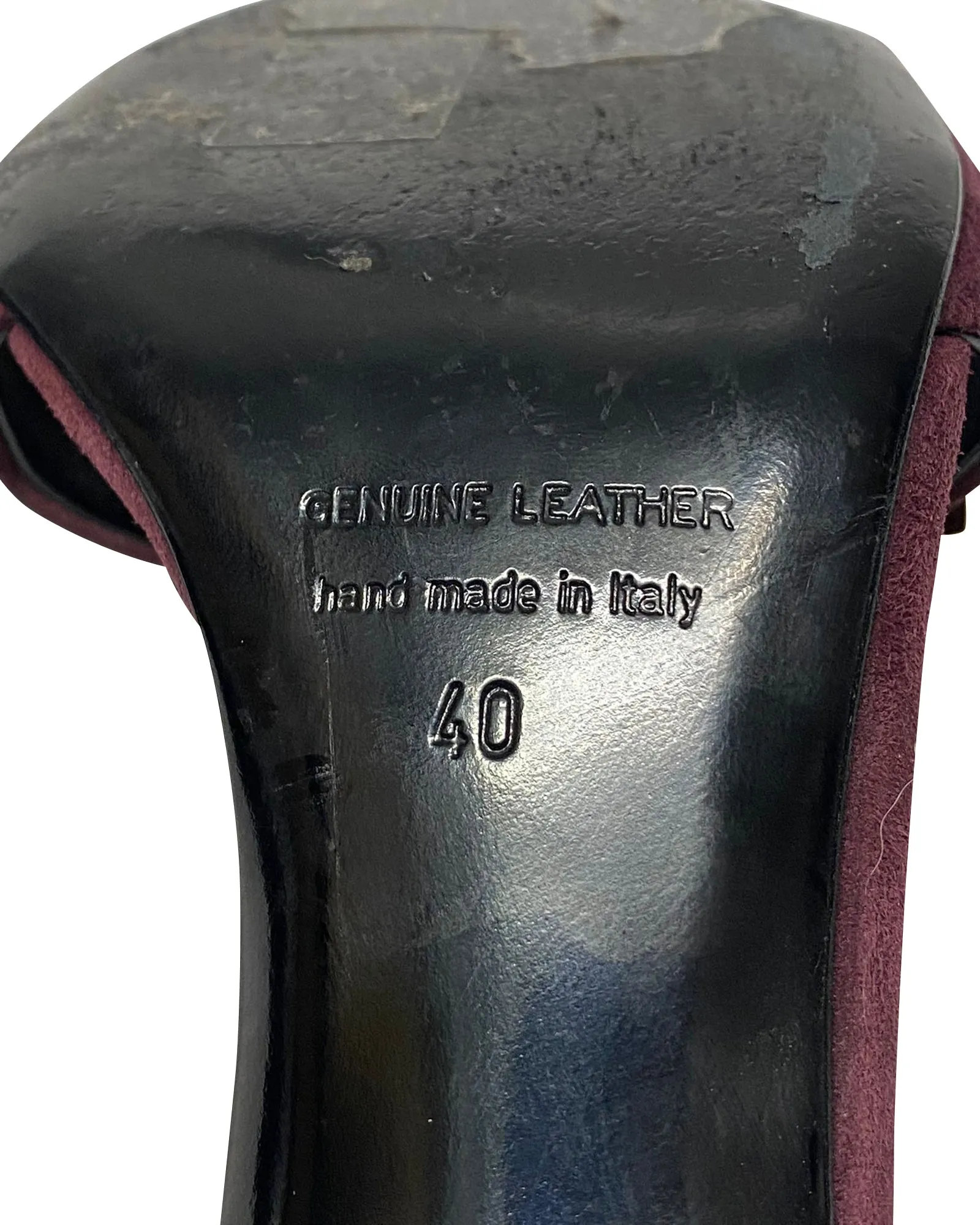 Pierre Hardy 3D Cube Ankle Strap Heels in Burgundy Suede