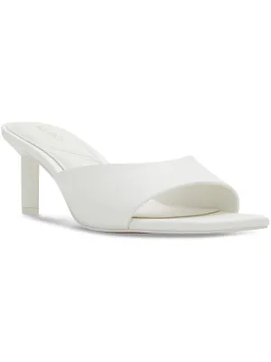 Posie Womens Faux Leather Dressy Heels