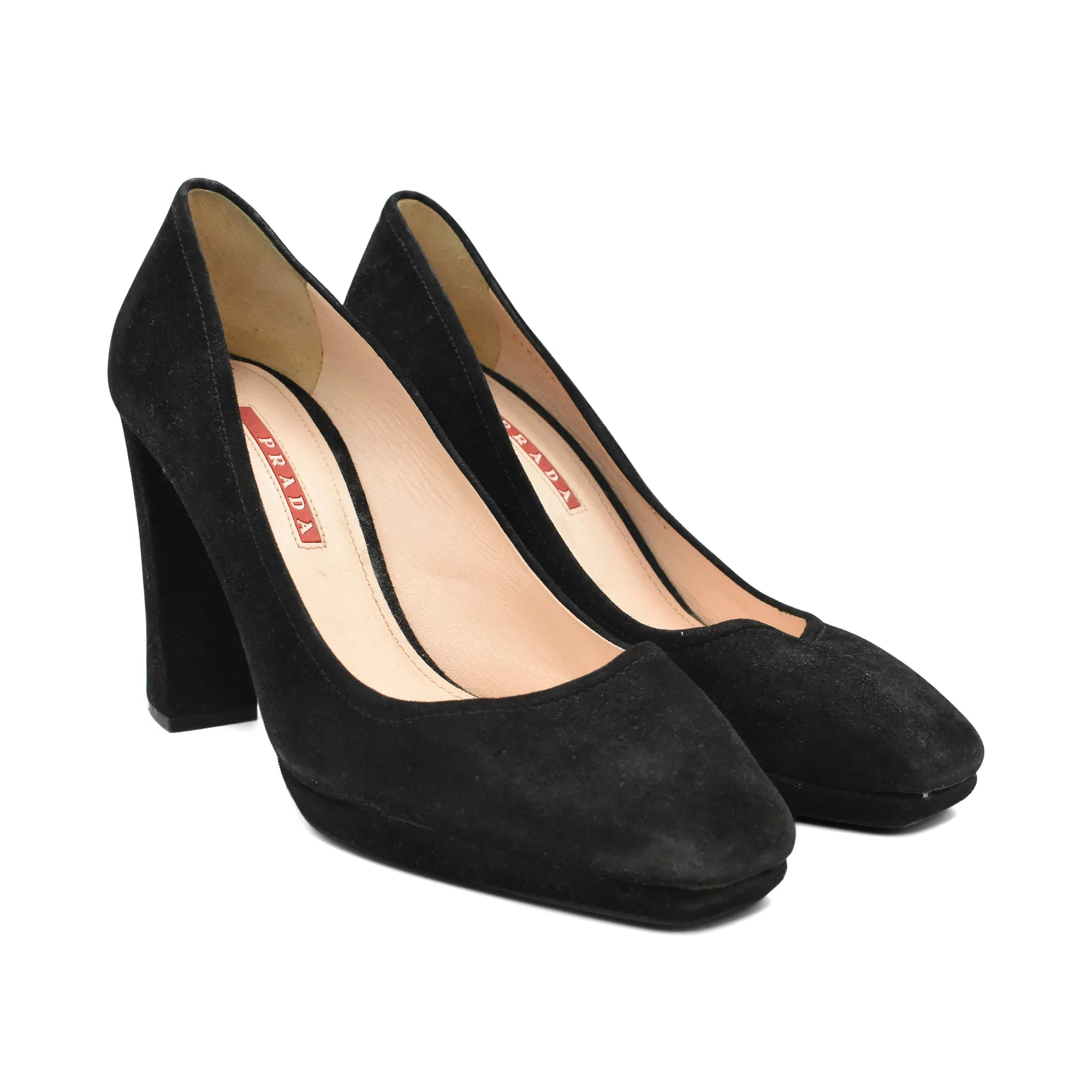 Prada Suede Heels - Women's 38.5