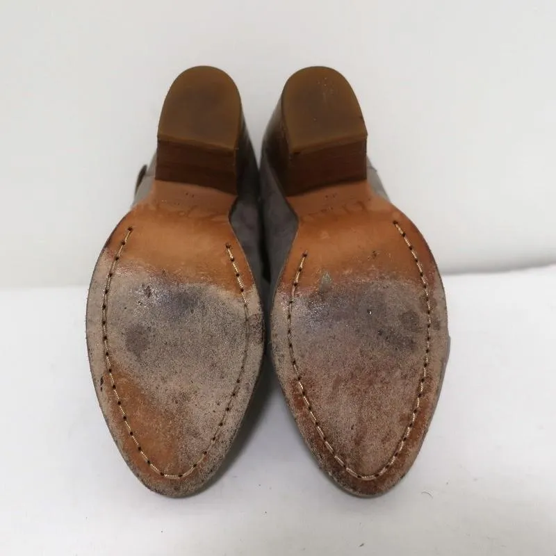Rag & Bone Harrow Ankle Boots Gray Suede & Brown Leather Size 35