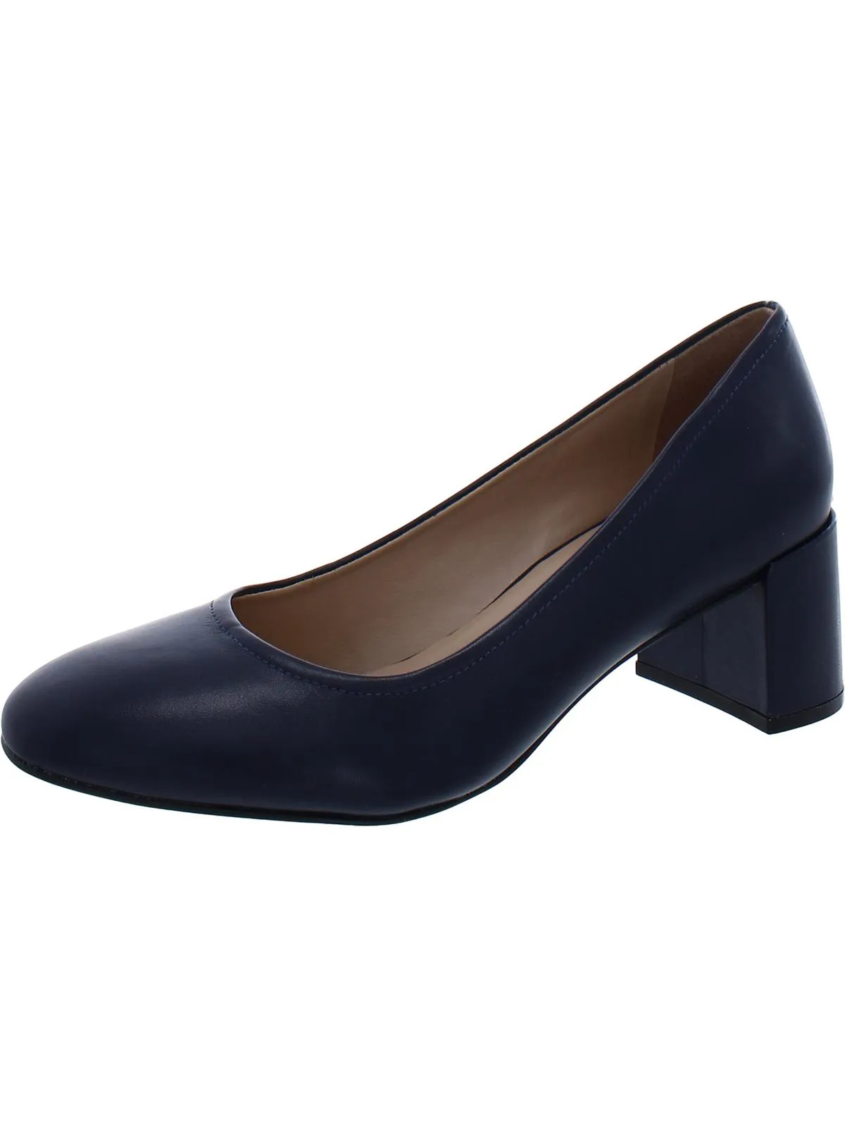 Rebecca Womens Suede Block Heel Pumps